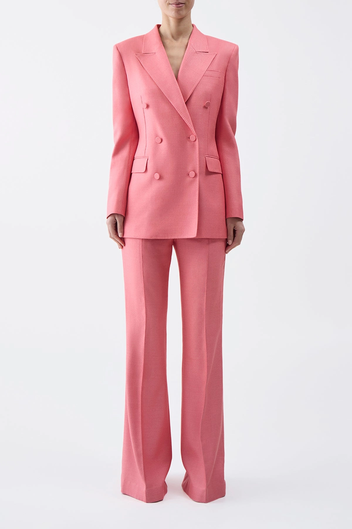 Gavin Blazer in Watermelon Silk Virgin Wool Fit For Success Sleek and Polished