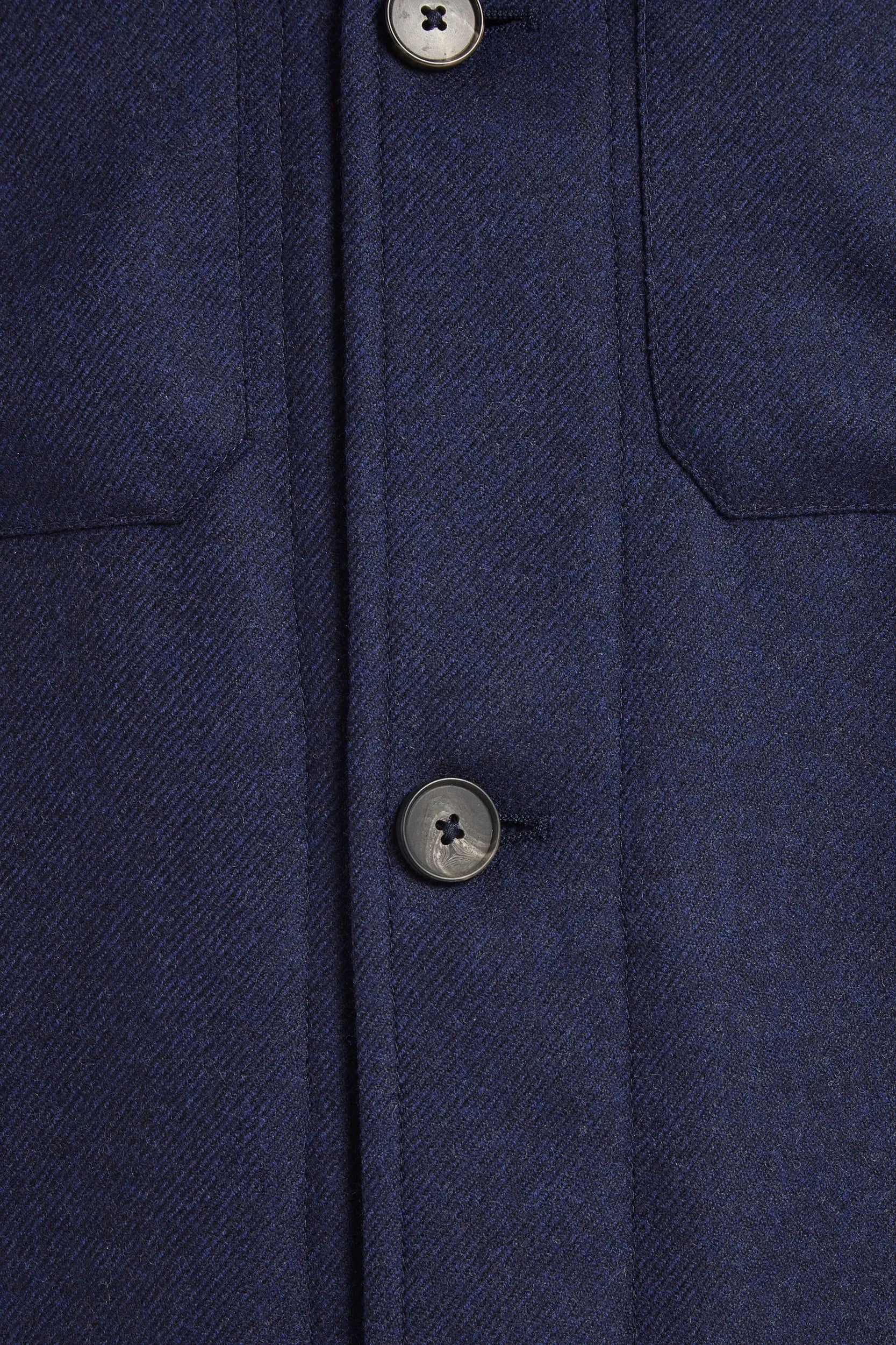 Individual-sports Memory Blue wool and cashmere shirt jacket  - Made in Italy