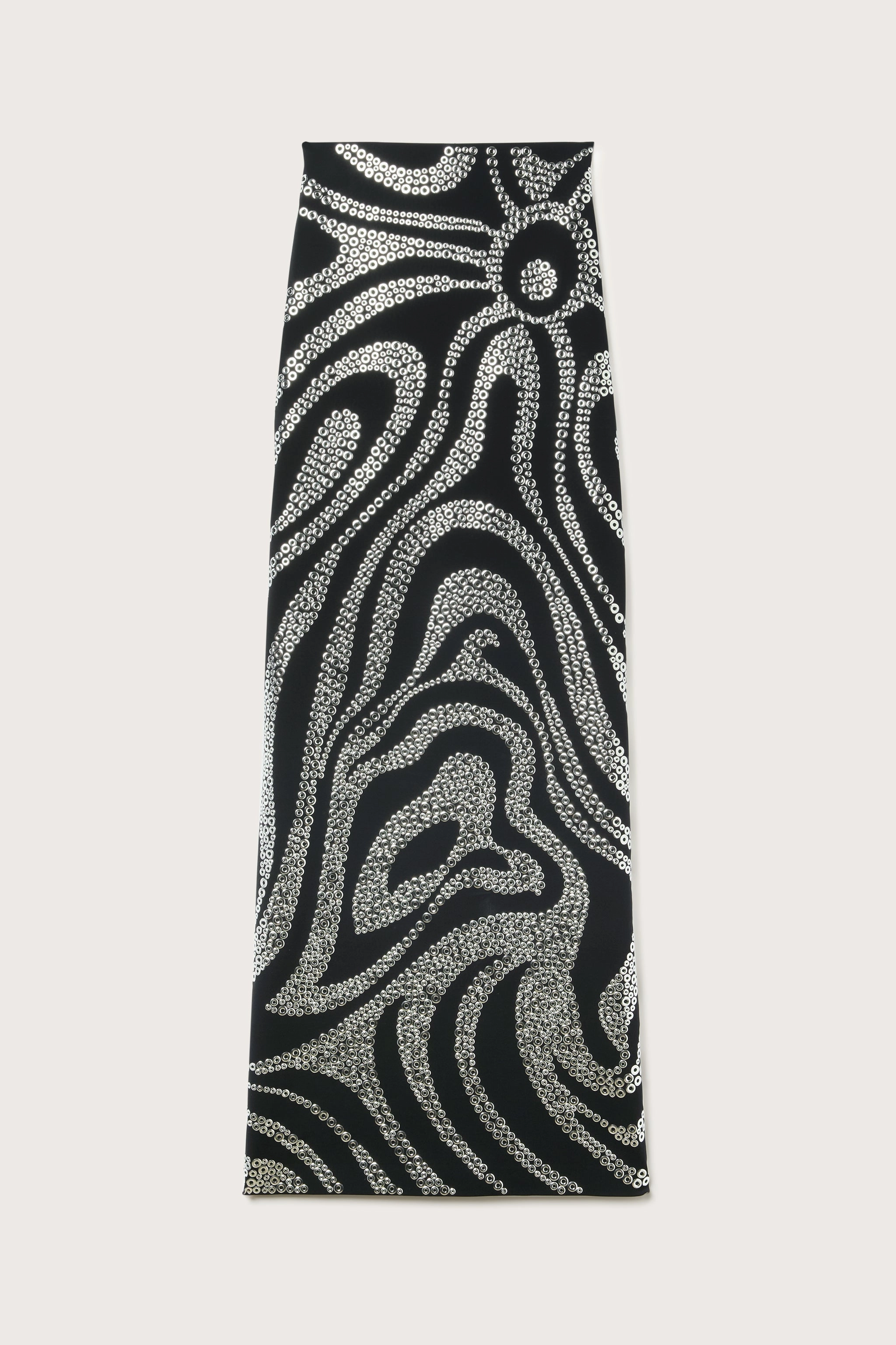 High Waist Embroidered Skirt Odor Resistant Treatment Vibrant Flow