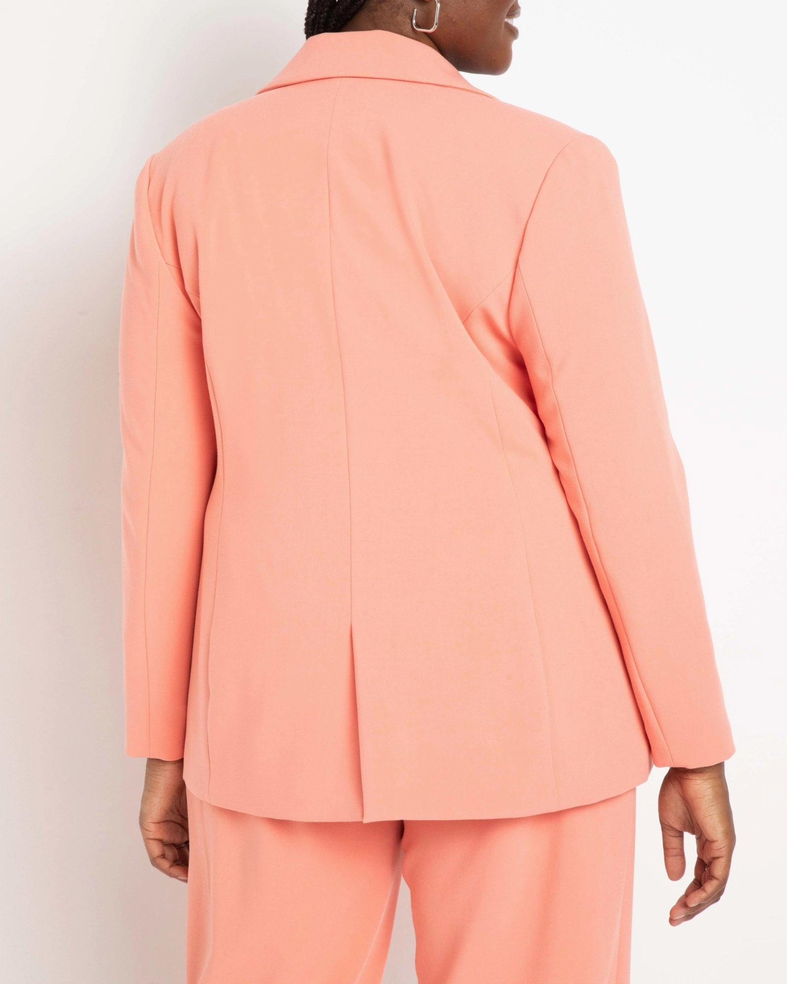 Stage Hiking Jacket Longline Blazer | Salmon