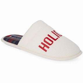 Holiday Joy Mens Waffle Slip On Slide Slippers Functional Features