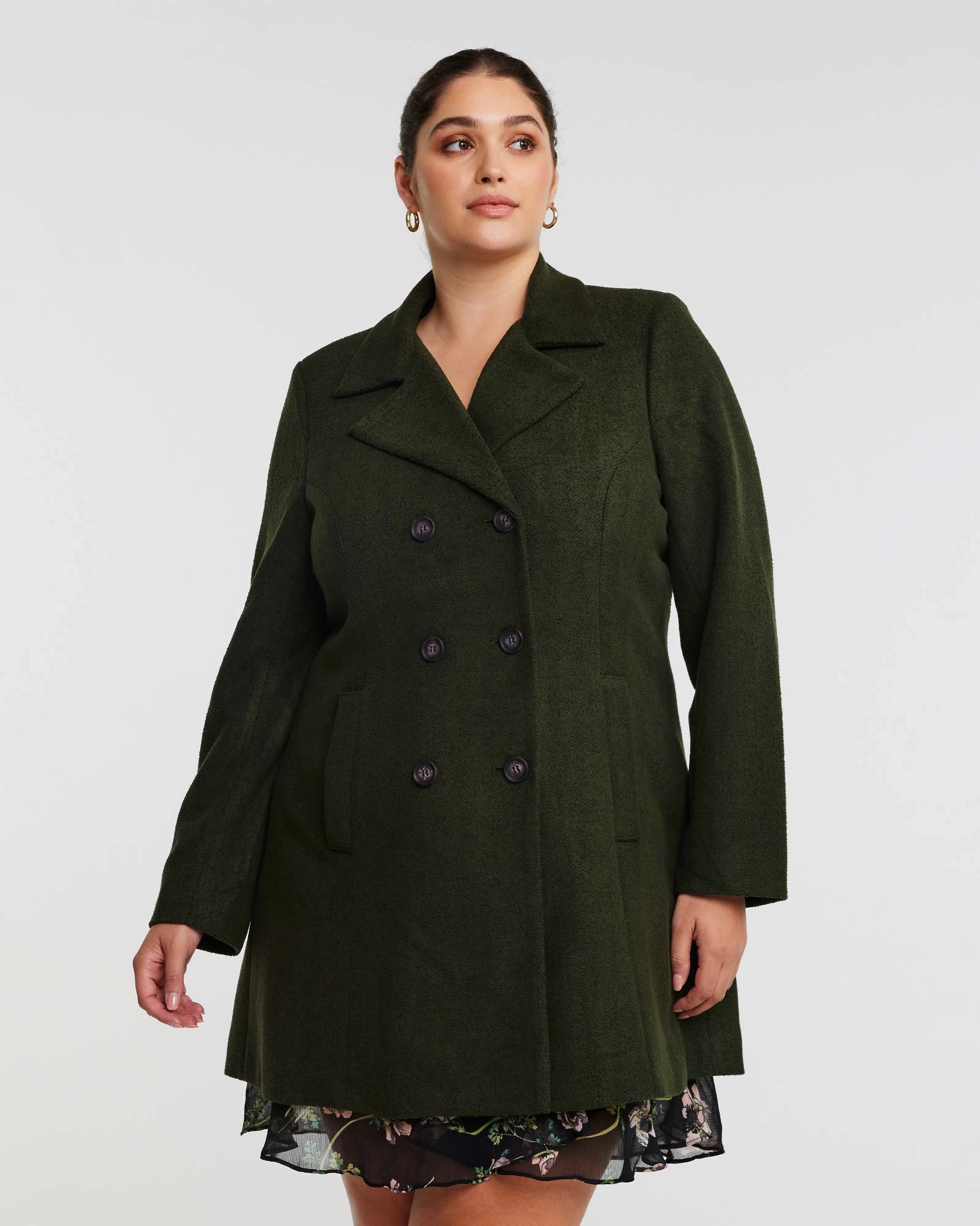 Hooded Option Homeland Coat | OLIVE
