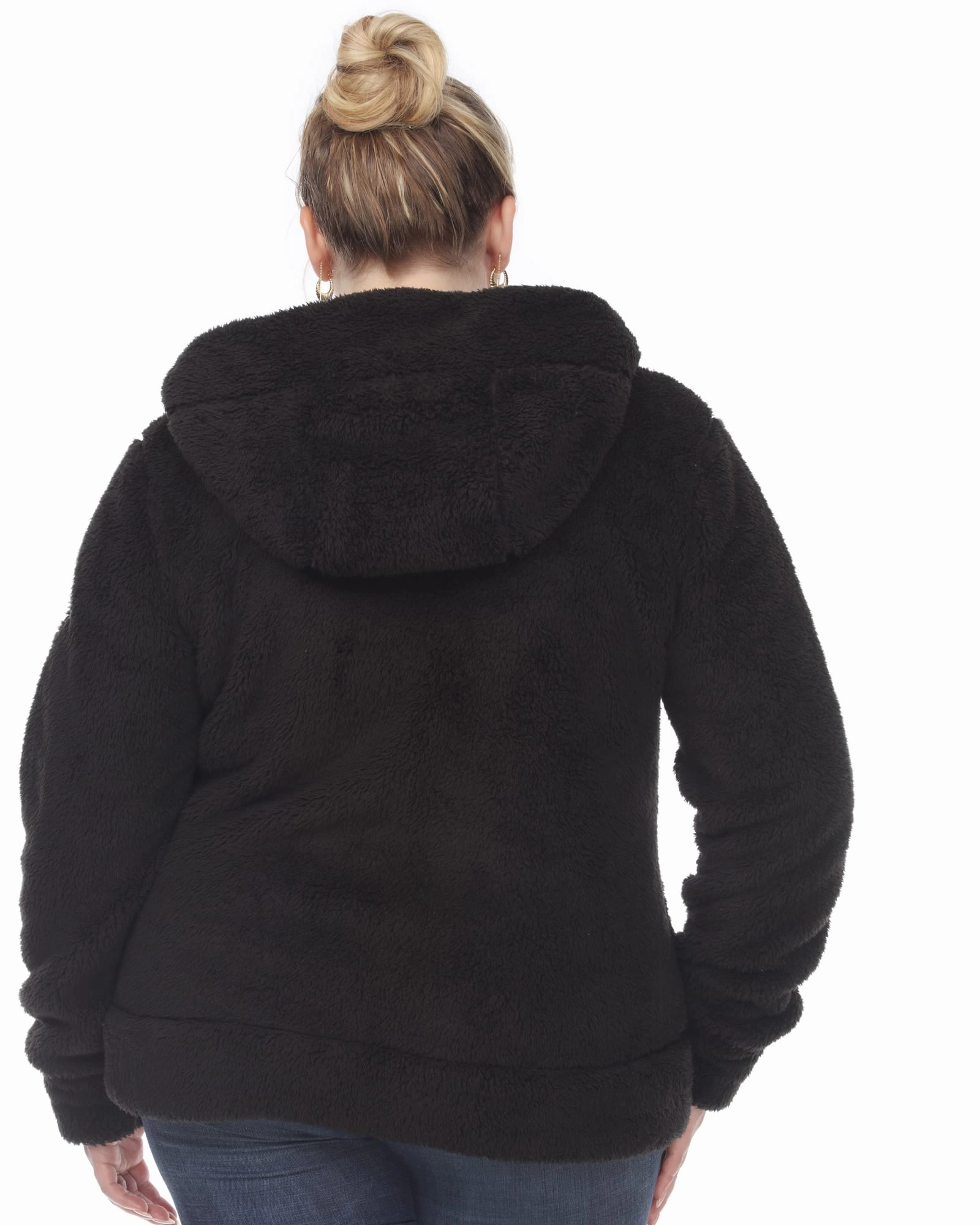 Hooded Sherpa Jacket | Black Thermal Lining