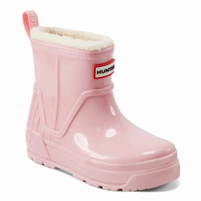 Hunter Gracey Kids Light Pink Waterproof Insulated Pull On Rain Boot GBO402 Eco Material Cold Climate