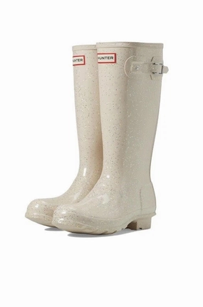 Anti-Friction Hunter Original Giant Glitter JFT6075RGT-CAS Kids Cast Rain Boots VER628