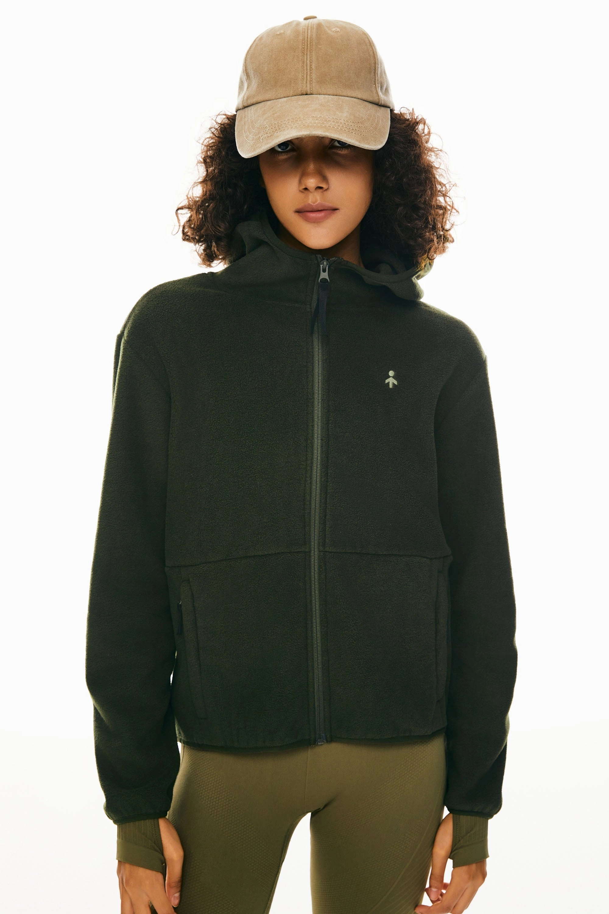 Moisture wicking Hooded Fleece Jacket