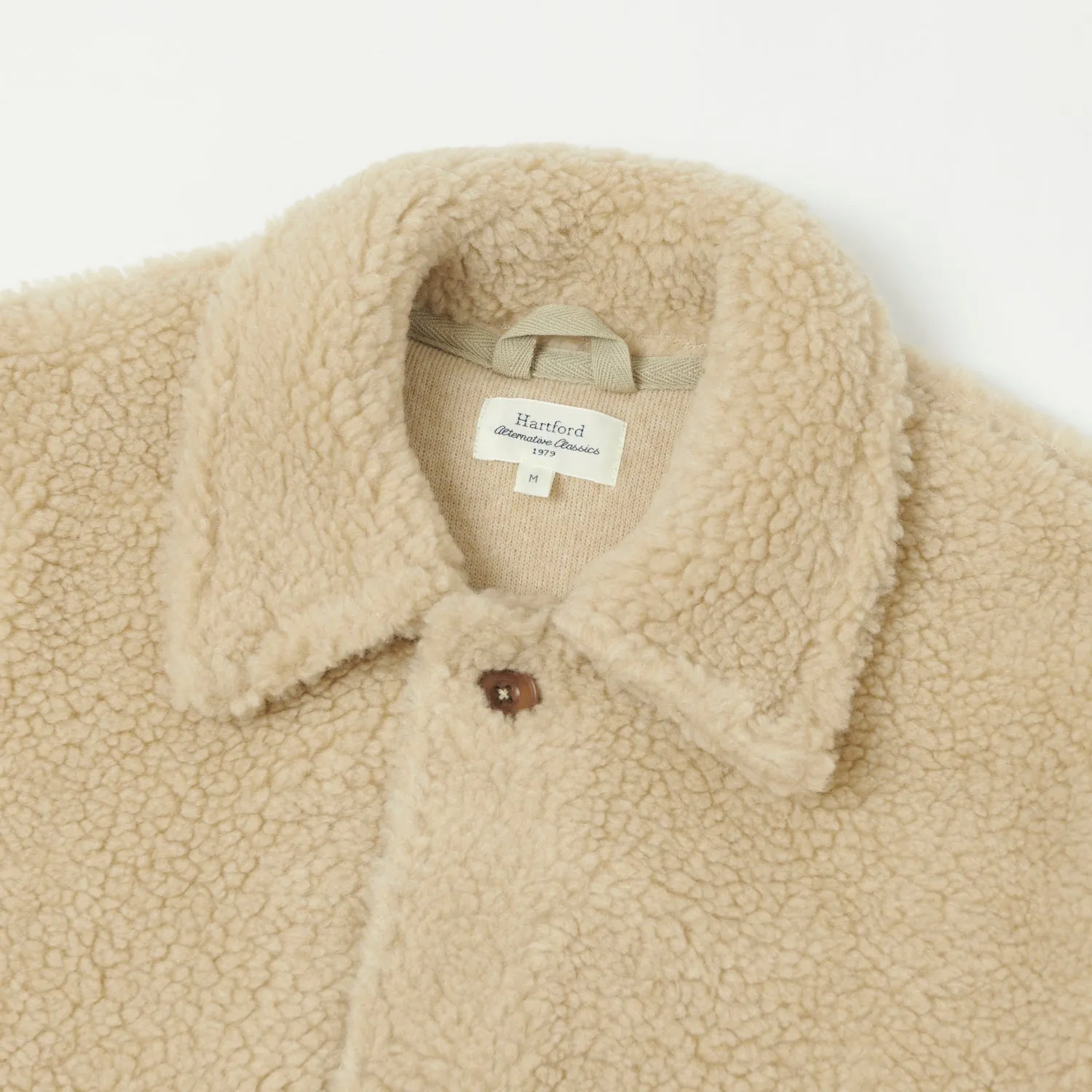 Hartford 'Utility' Fleece Jacket - Beige No Static