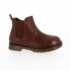 Boy's Coye Zip Boot In Brown EVAOutsole Skin Hug