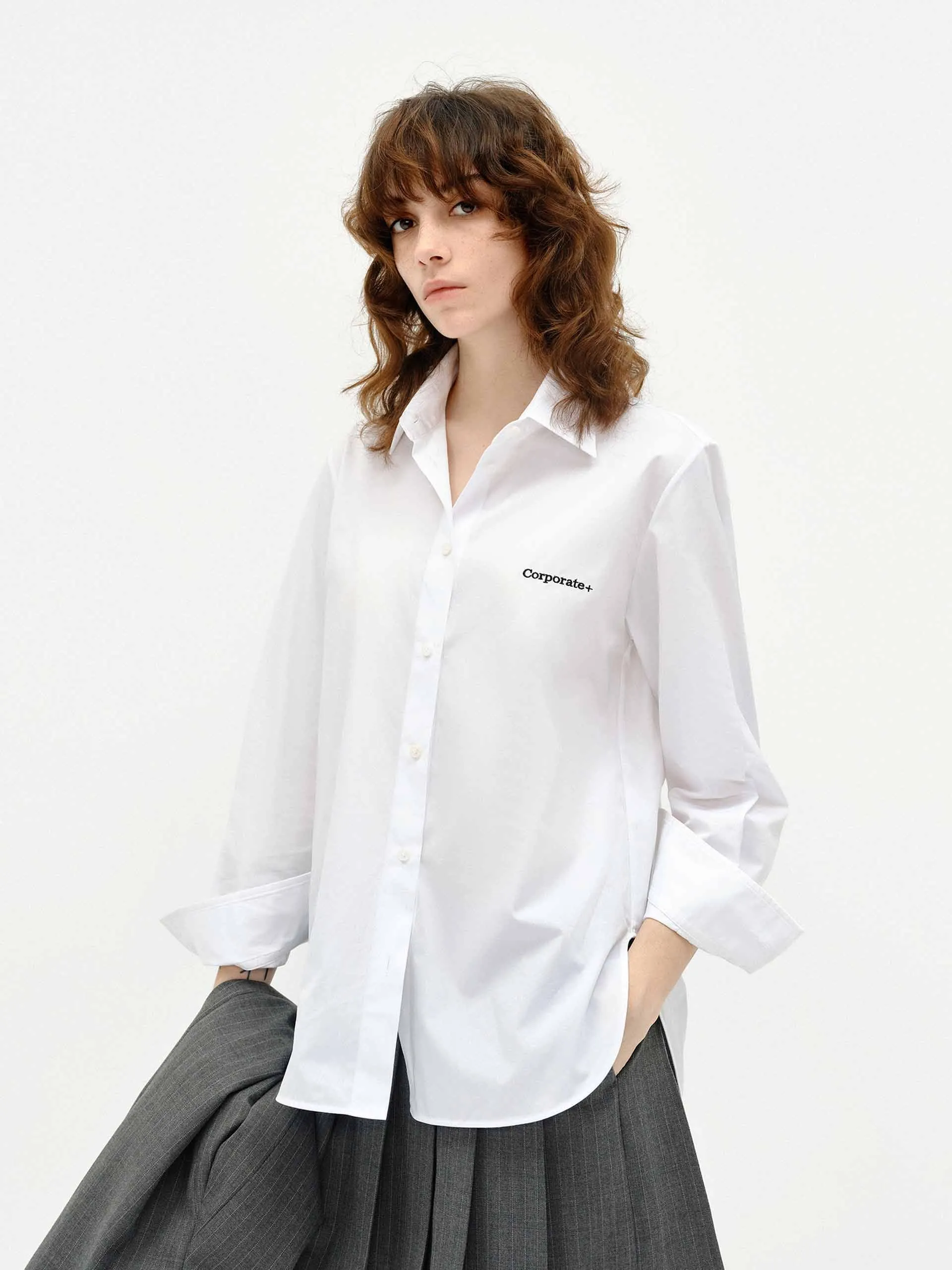 Include Tie Cotton Shirt Workwear Style Non Chafe Seams