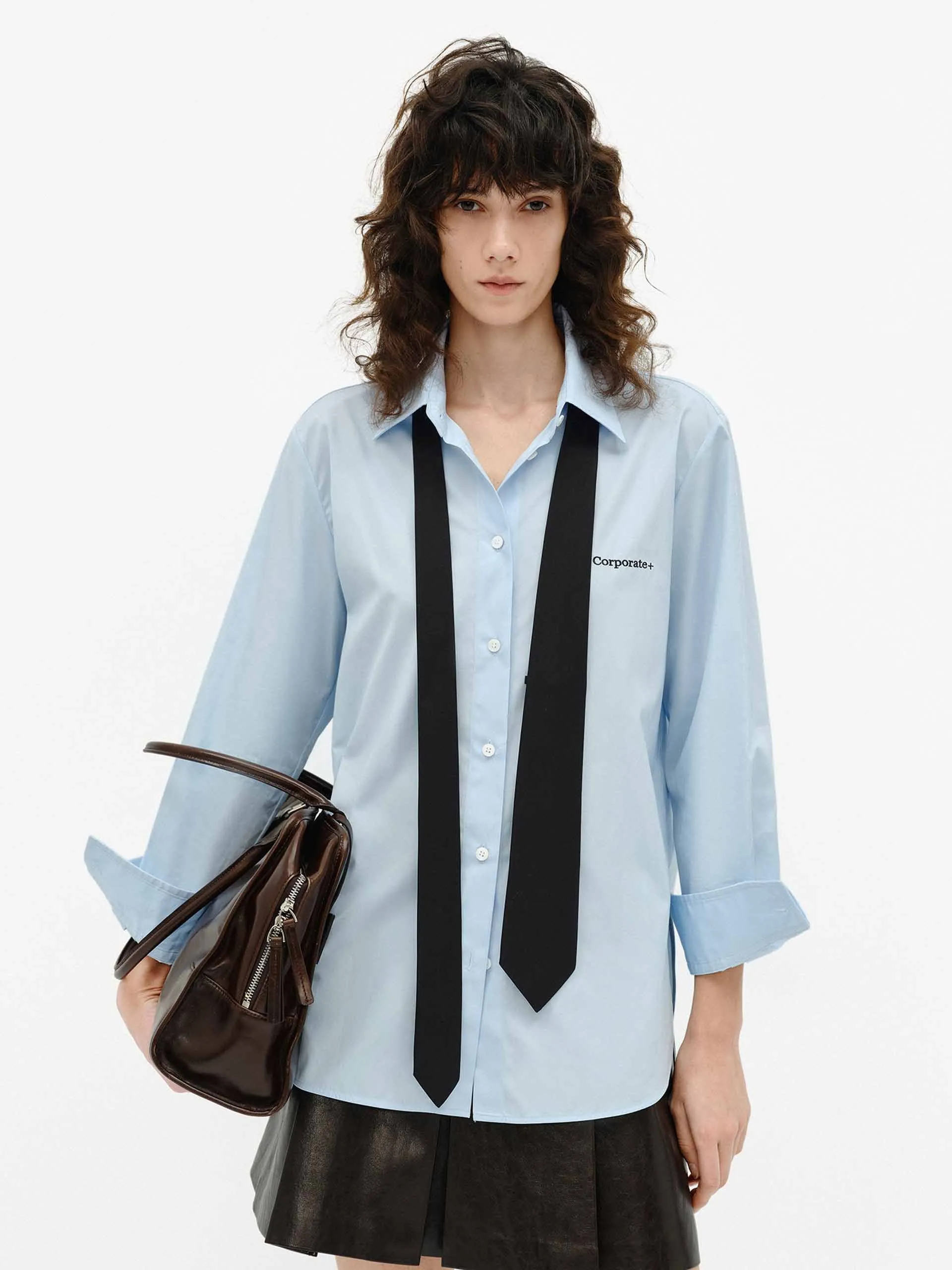 Include Tie Cotton Shirt Reinforced Elasticity Summer Outfit