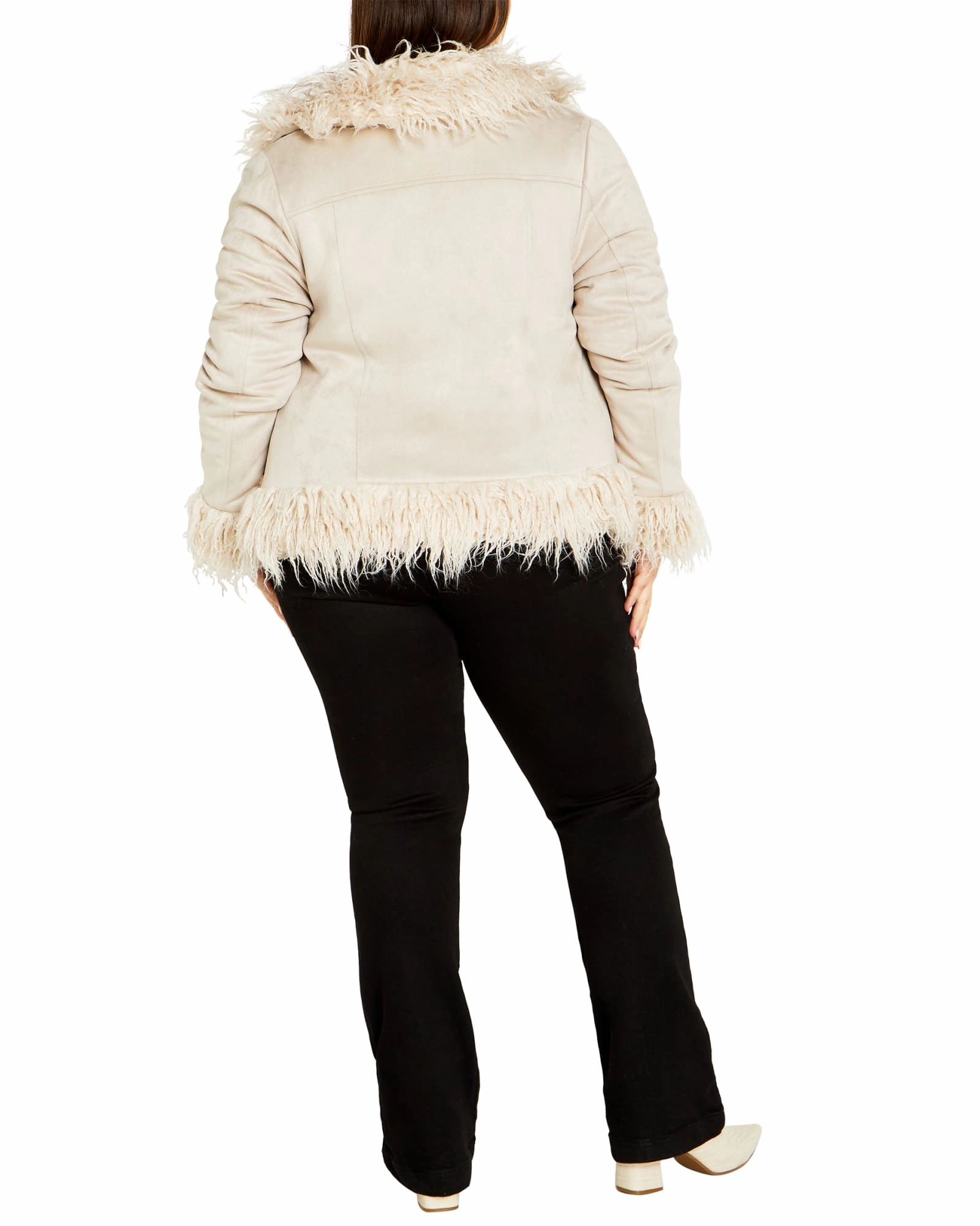 Indie Jacket | Cream Faux Fur