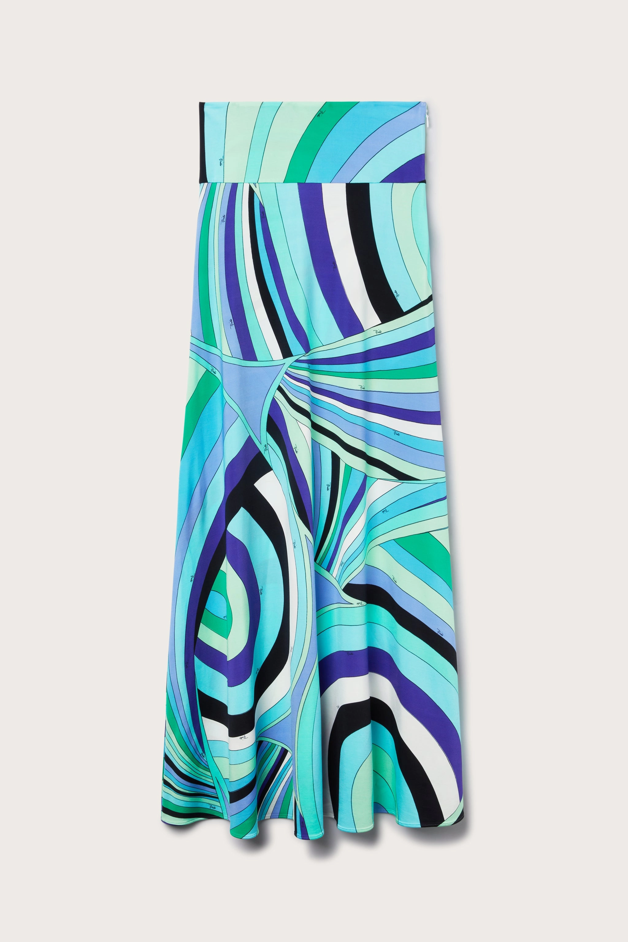 Iride Print Long Skirt City Style