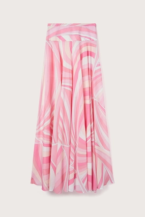 City Wear Iride Print Long Skirt