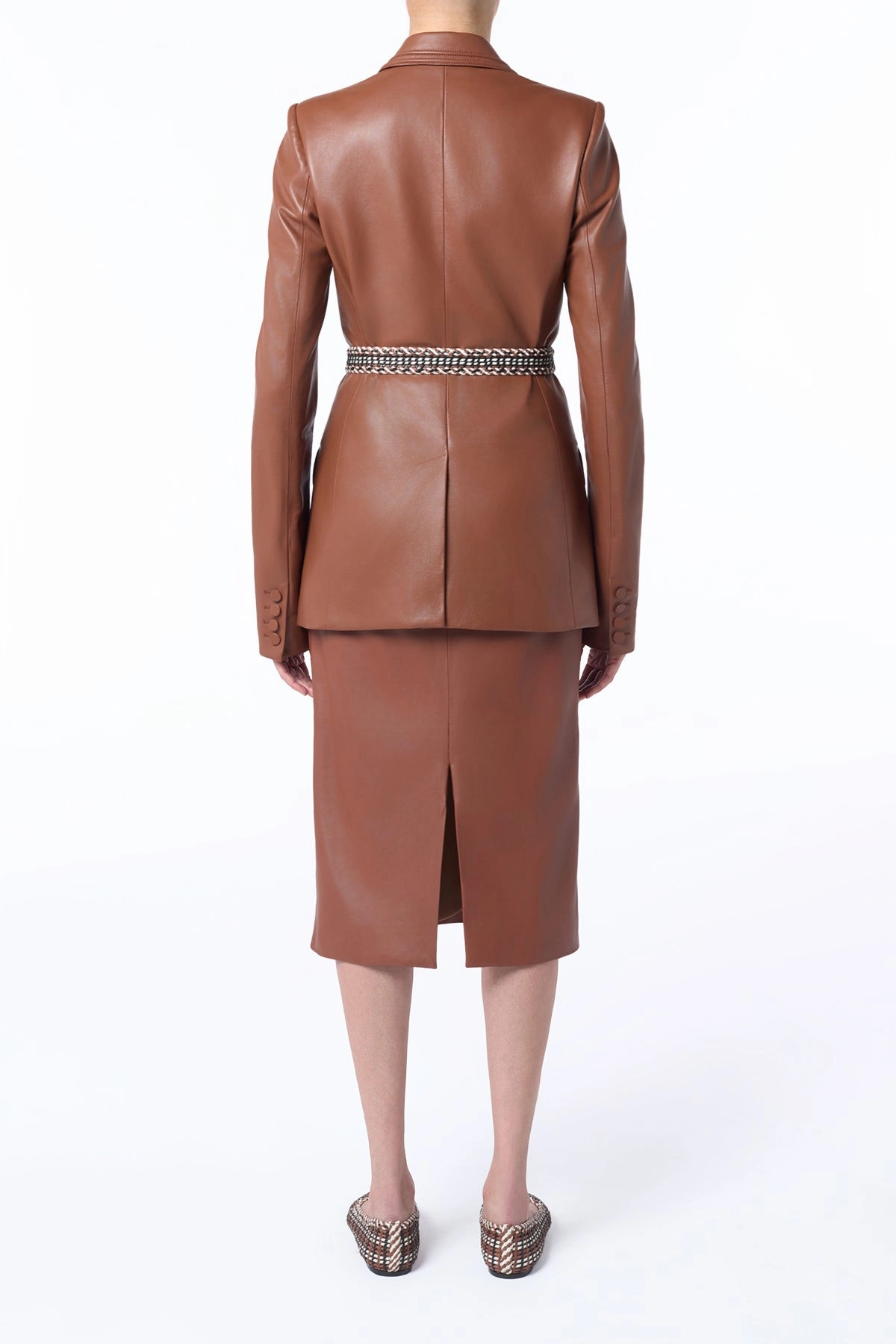 Timeless Layer Isara Blazer in Cognac Nappa Leather