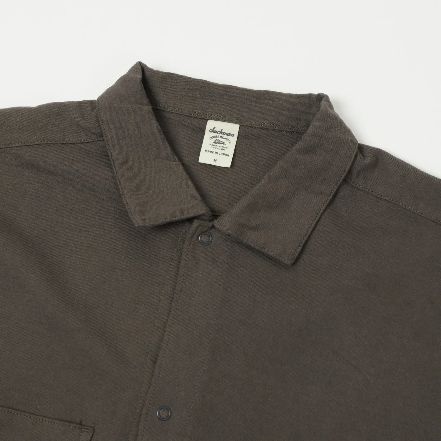 Hidden Placket Chill Fit Jackman Coach Shirt - Dark Taupe