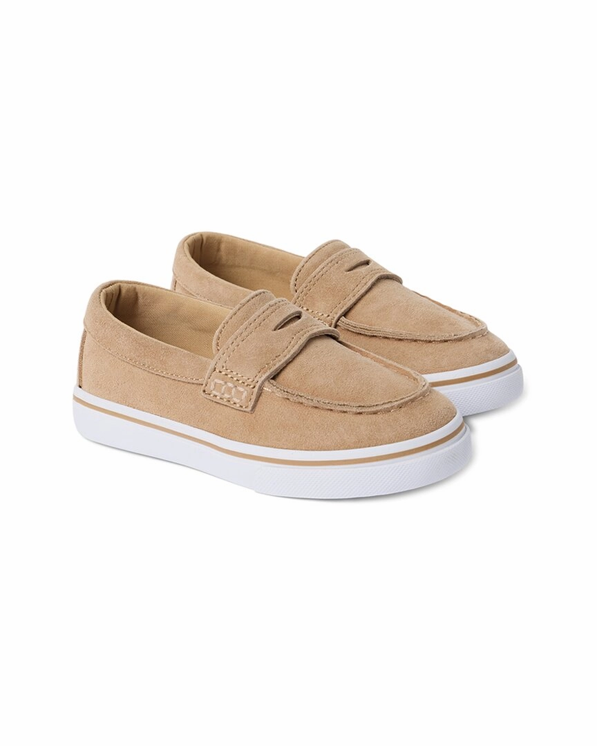 Thermoregulating Lining Fresh Tone Janie and Jack Suede Penny Loafer Sneaker