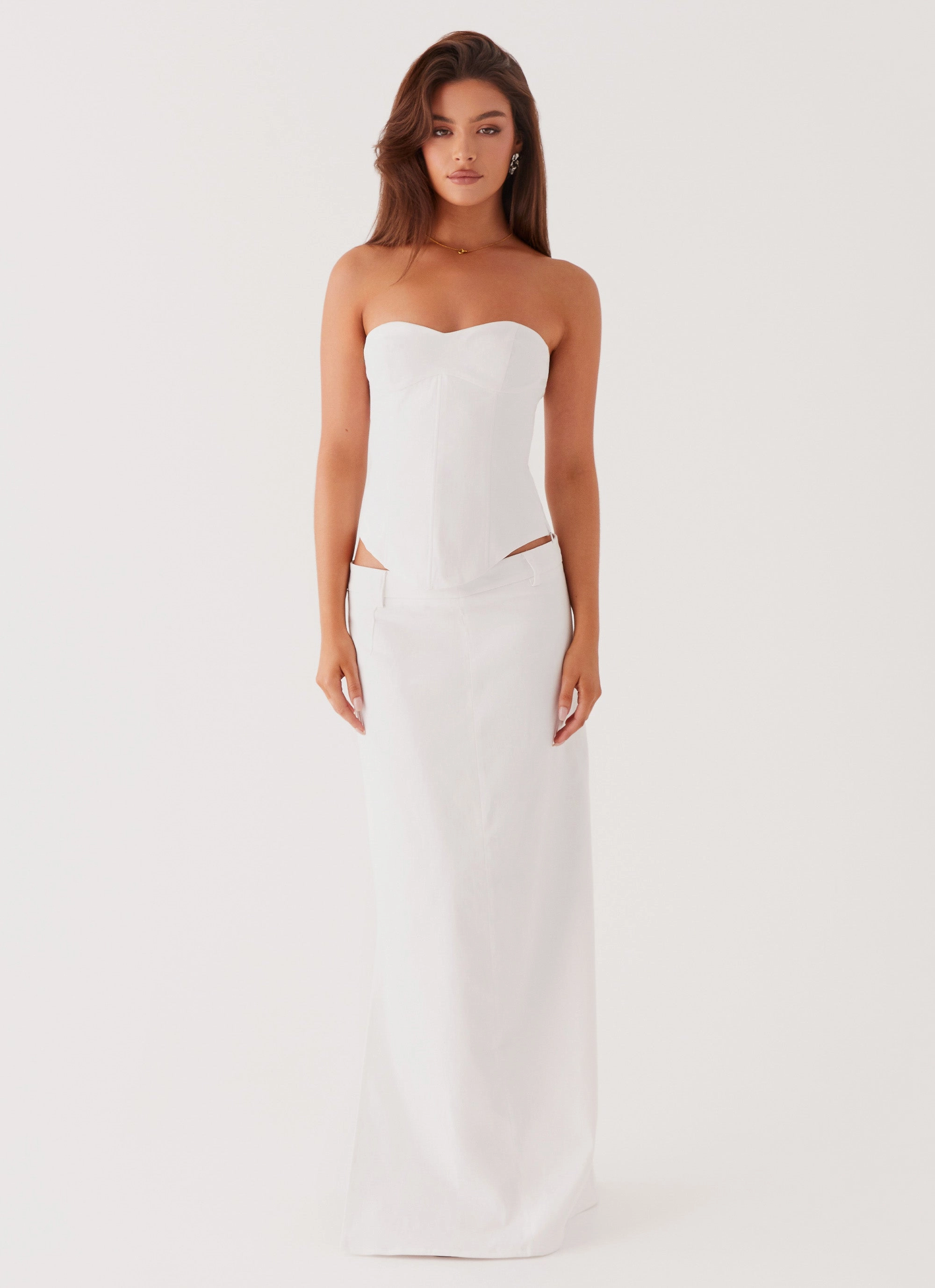 Breathable Jaslyn Maxi Skirt - White