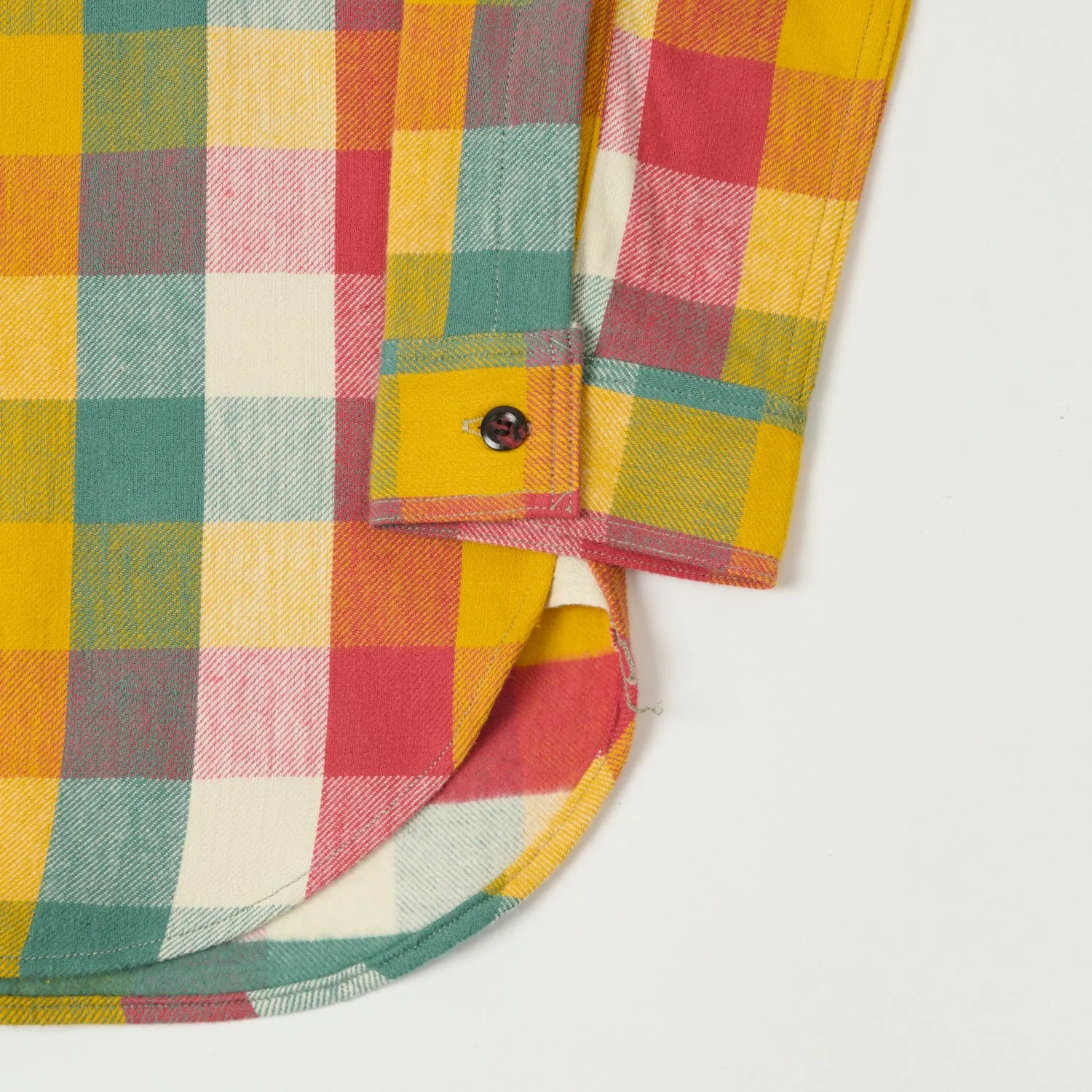 Vintage Wash Conference Appropriate John Gluckow Lot. JG-06 'The Modern' Flannel Shirt - Multi