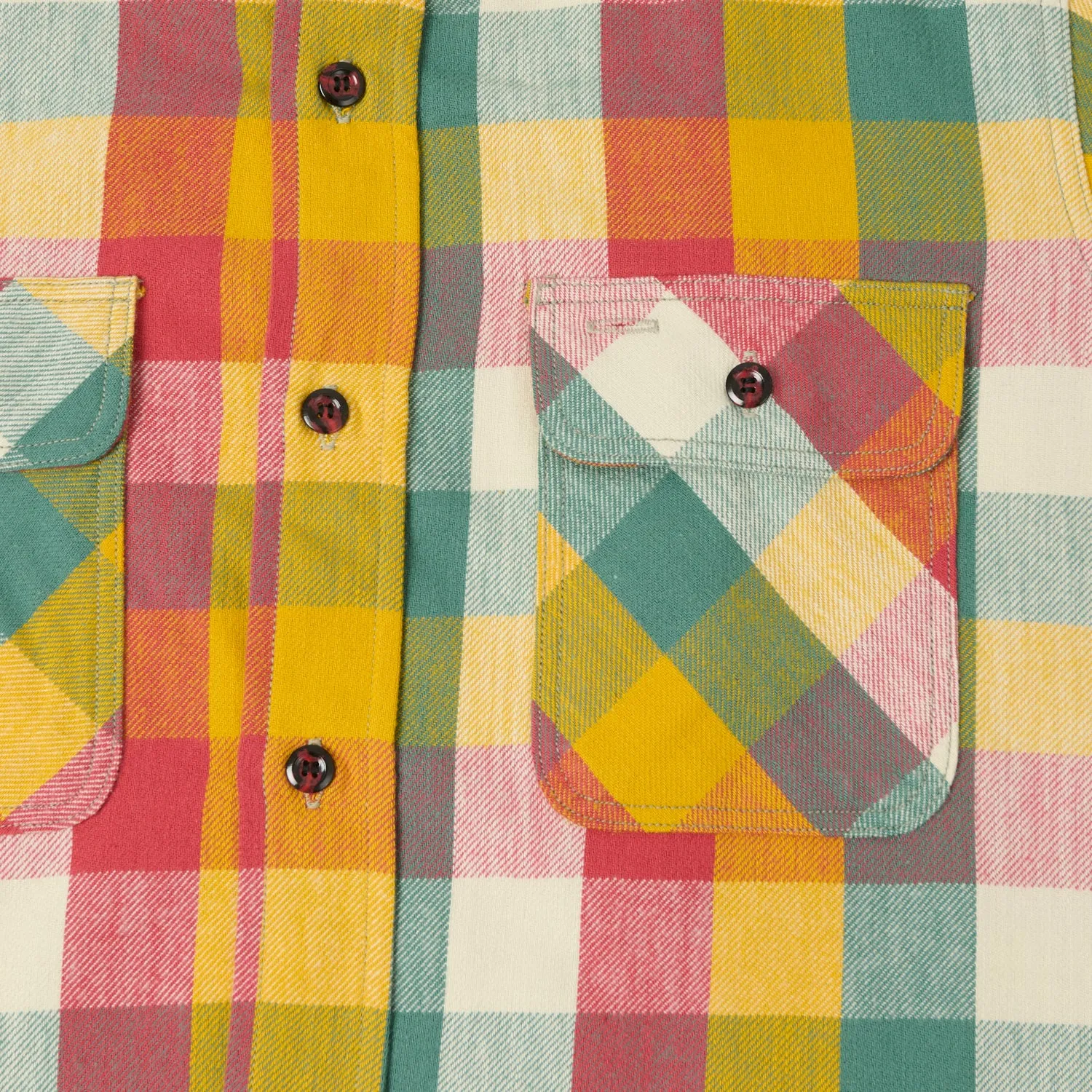 John Gluckow Lot. JG-06 'The Modern' Flannel Shirt - Multi Checkered Look Athleisure Trend