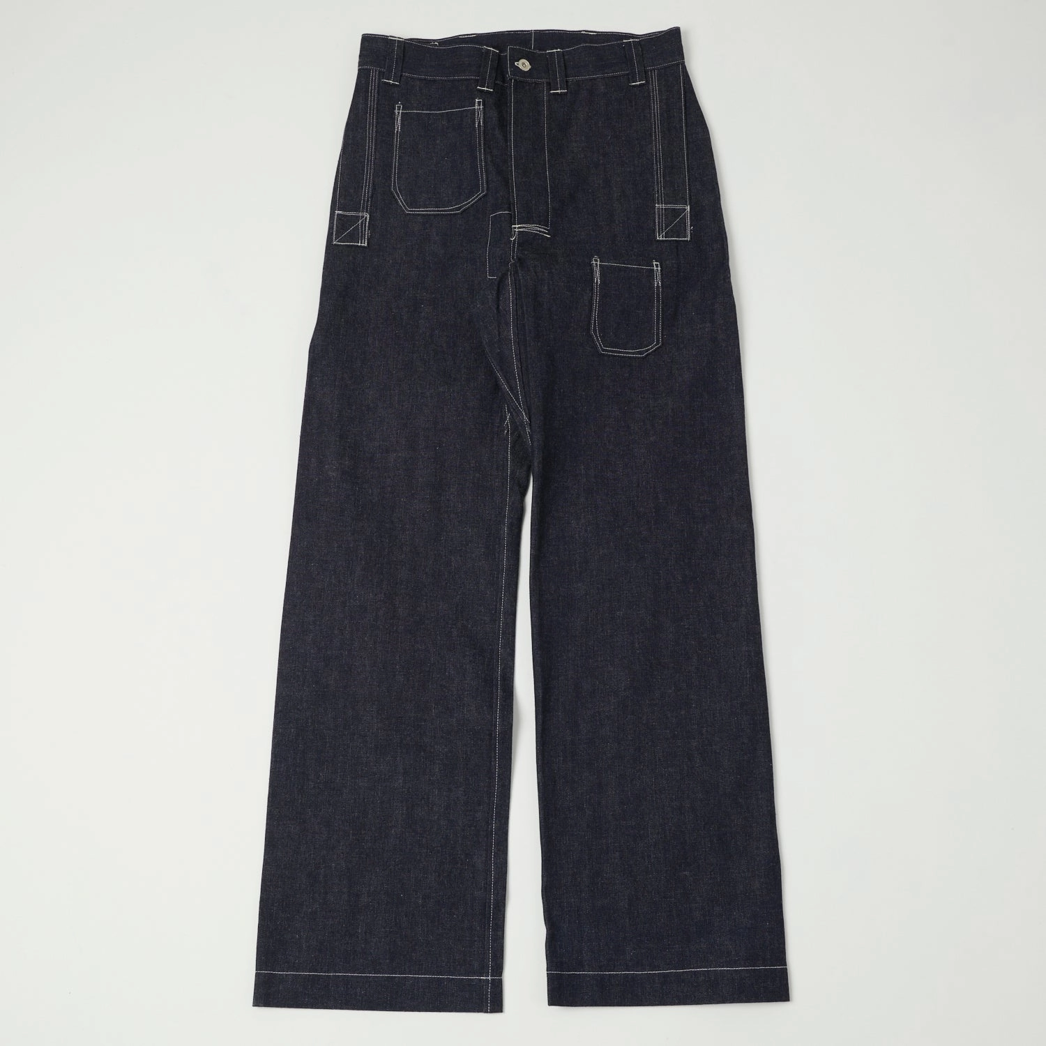 John Gluckow Lot. JG-01 Denim 'Netmakers' Trousers - Raw Breathable Style Ultimate Wear