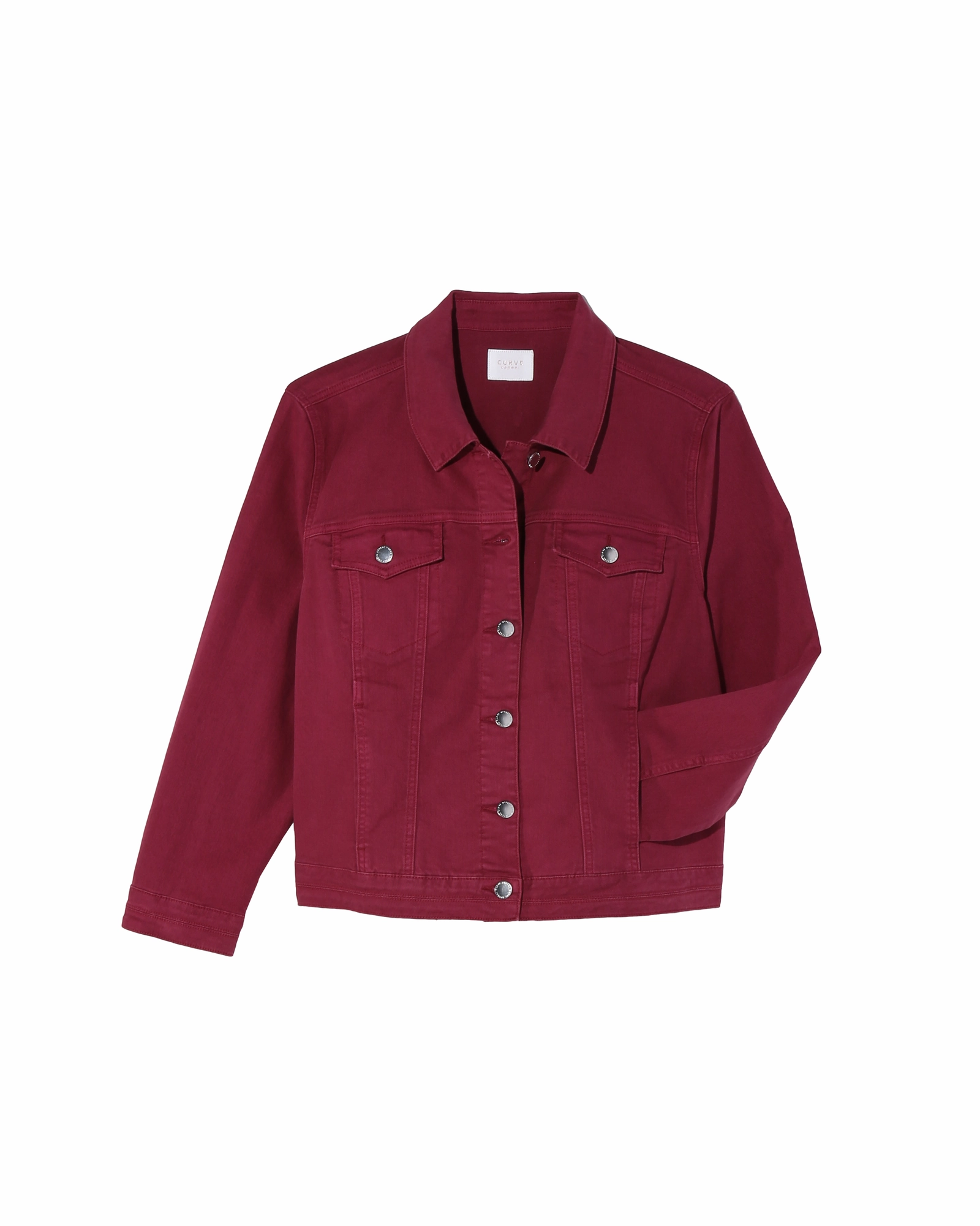 Juniper Denim Jacket | Burgundy Disrupt