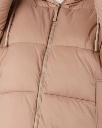 Kaiya Hooded Puffer | Beige Beauty Present
