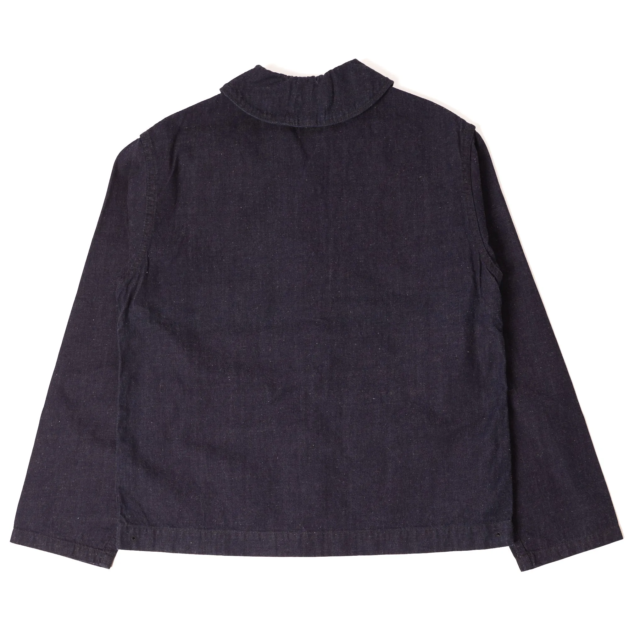 TCB U.S.N. Seaman Shawl Collar Denim Jacket Casual Street Style Elasticated Waistband