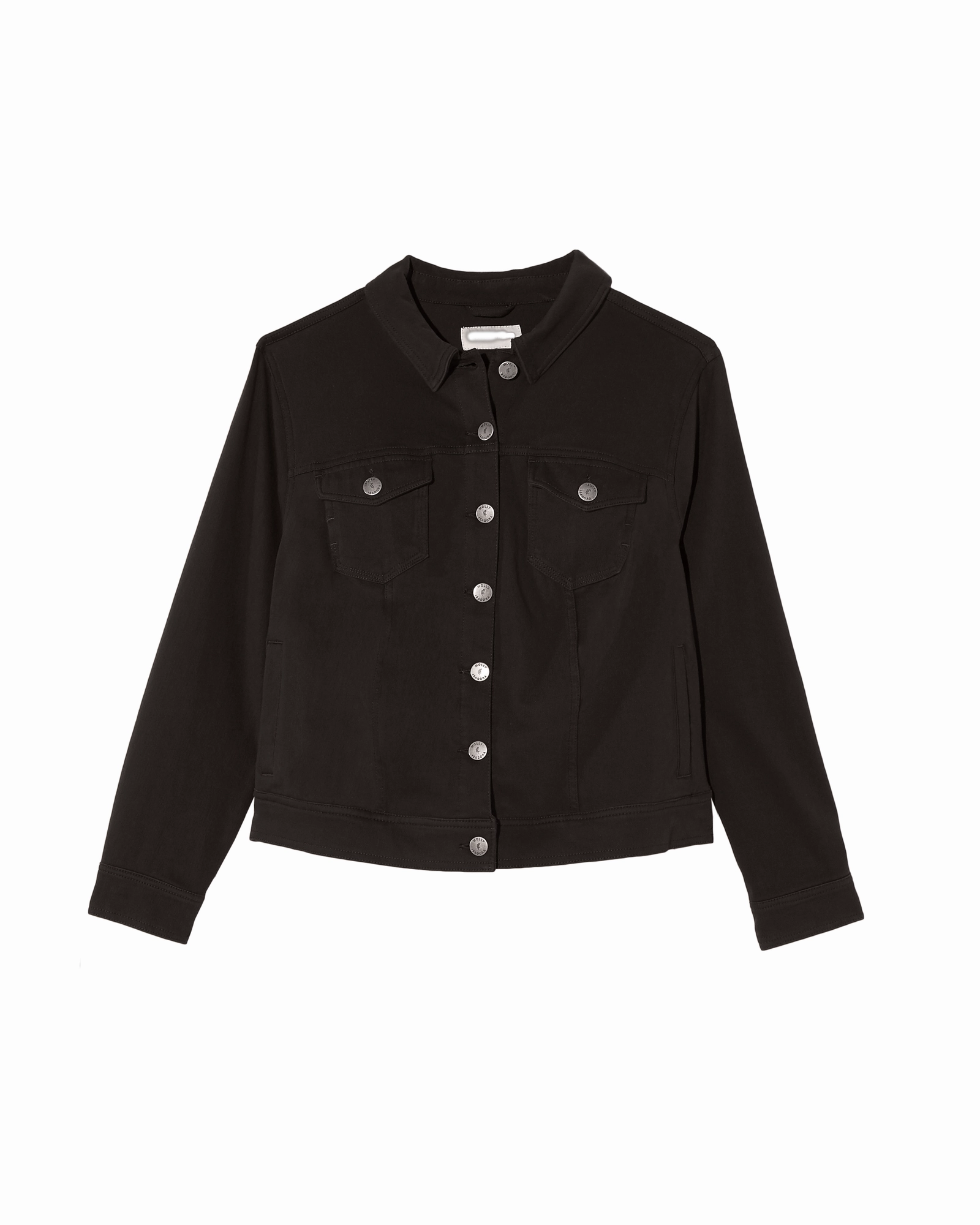 Heavy Duty Zipper Kathy Denim Jacket | Black