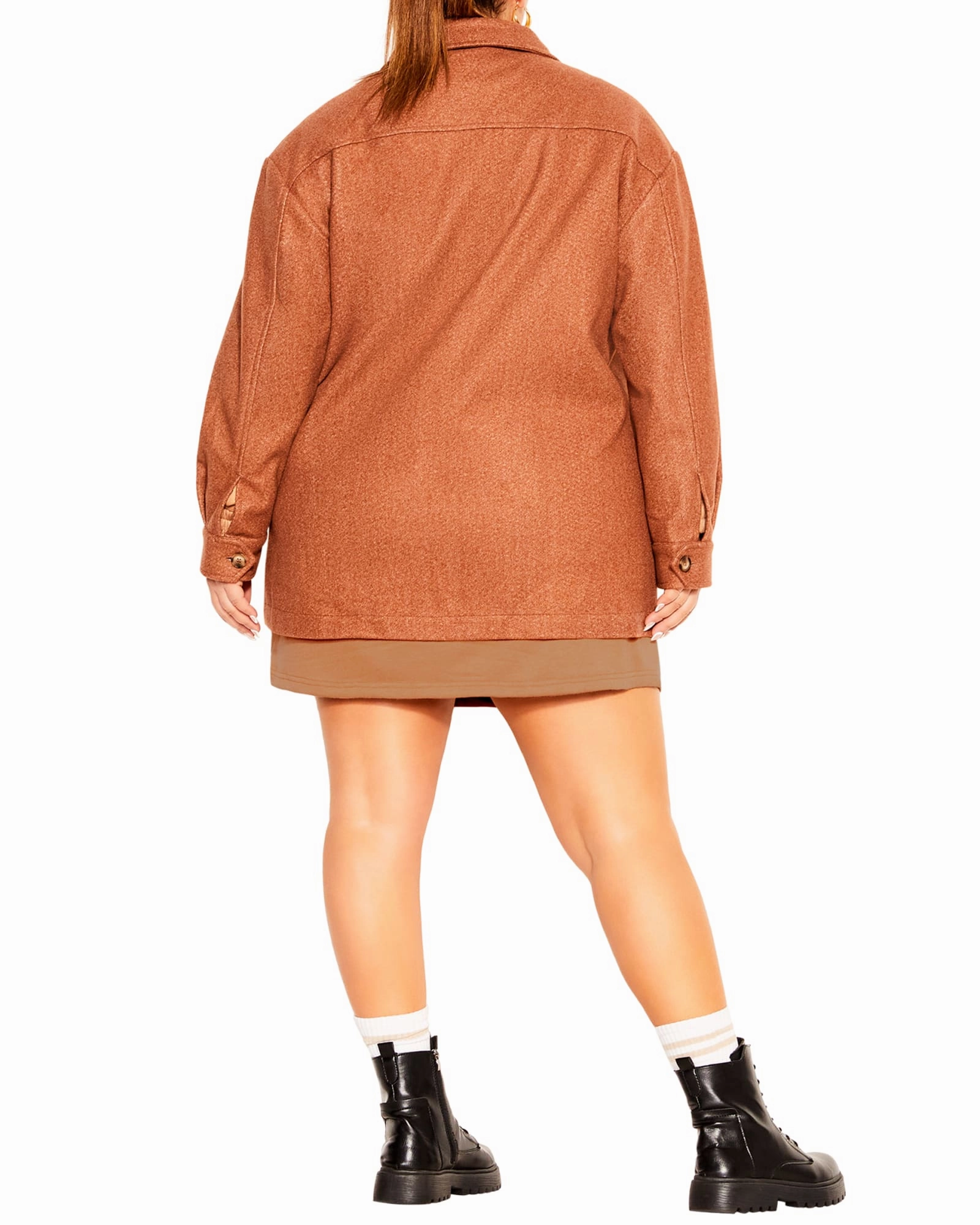 Light Coverage Kendall Lounger Shacket | Biscuit