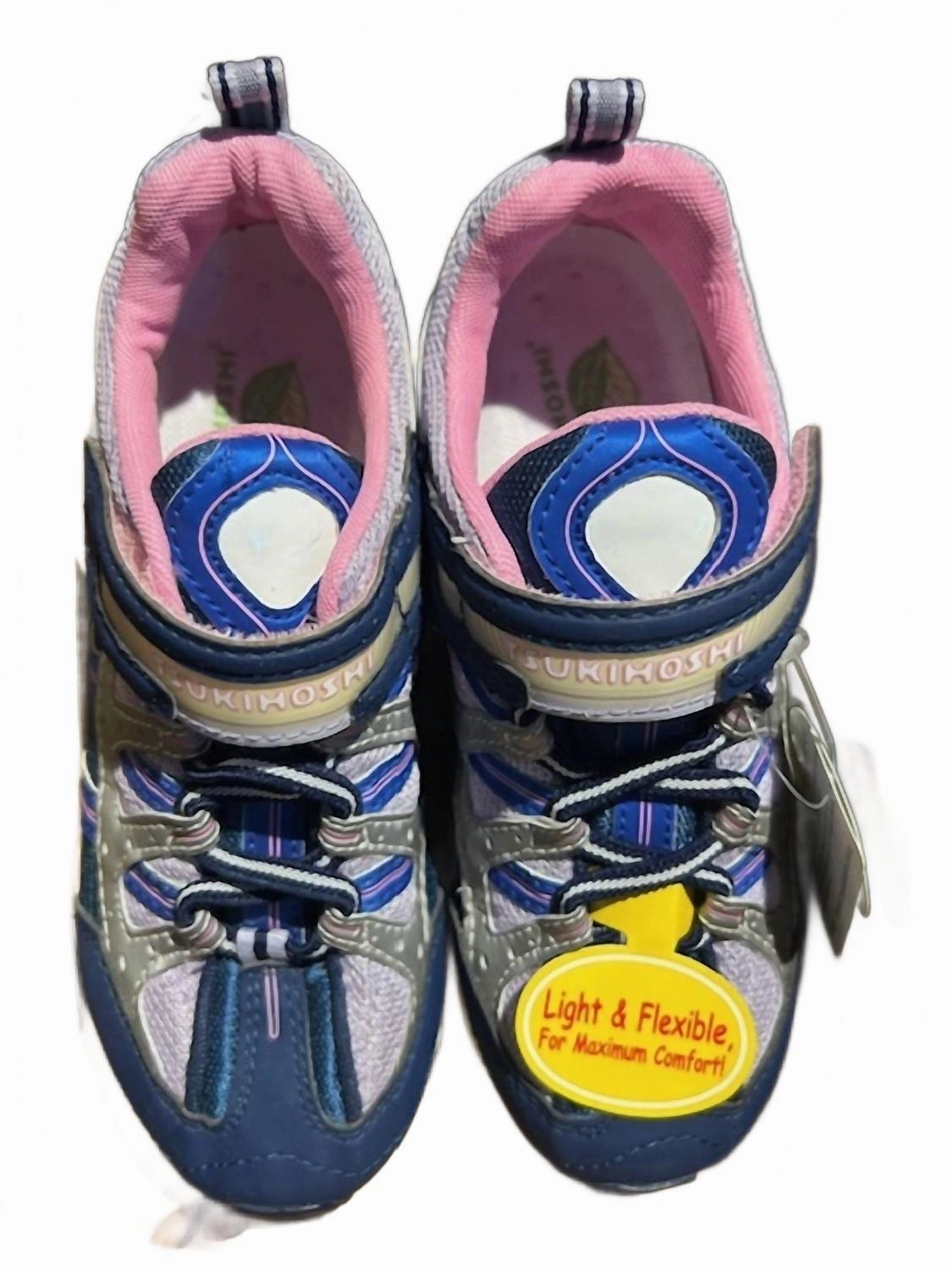 Kid's Speed Sneakers In Navy Lavender Quick Dry Technology Washable