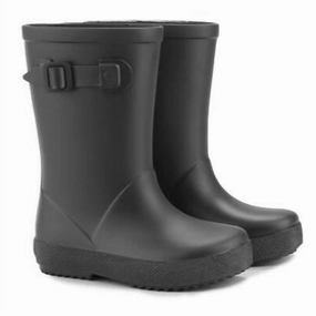 Kid's Splash Euri Rain Boots In Negro Breathable River Crossing