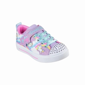 Ultra Flex Grooves Stretch Woven Collar Kid's Twinkle Sparks Jumpin Cloud In Lavender Multi