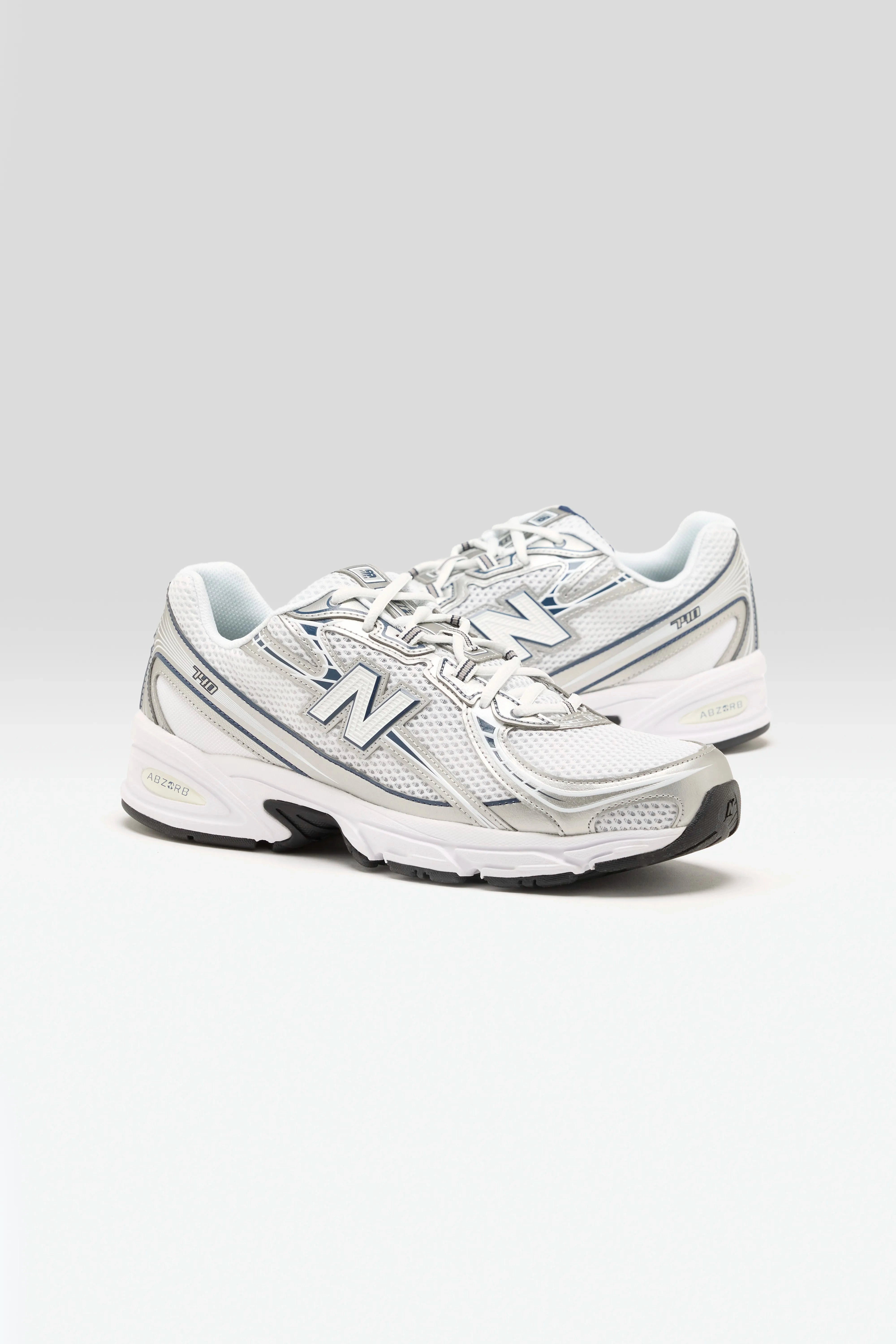 plaid - design shoes 740 for Men  (251 / M / SILVER)