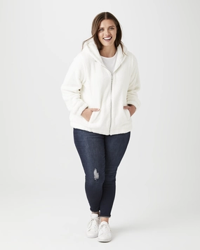 Windproof Shell Klein Fleece Jacket | Ivory