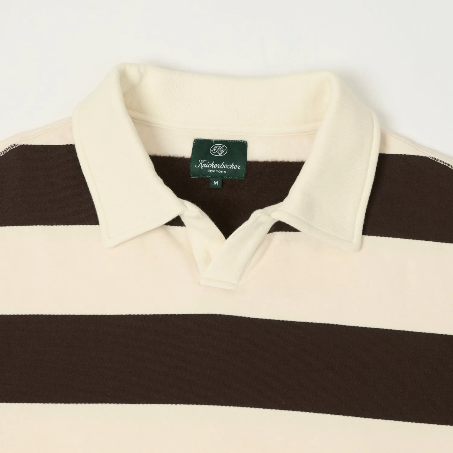 Knickerbocker Rugby Polo Sweatshirt - Mushroom/Brown Professional Comfort