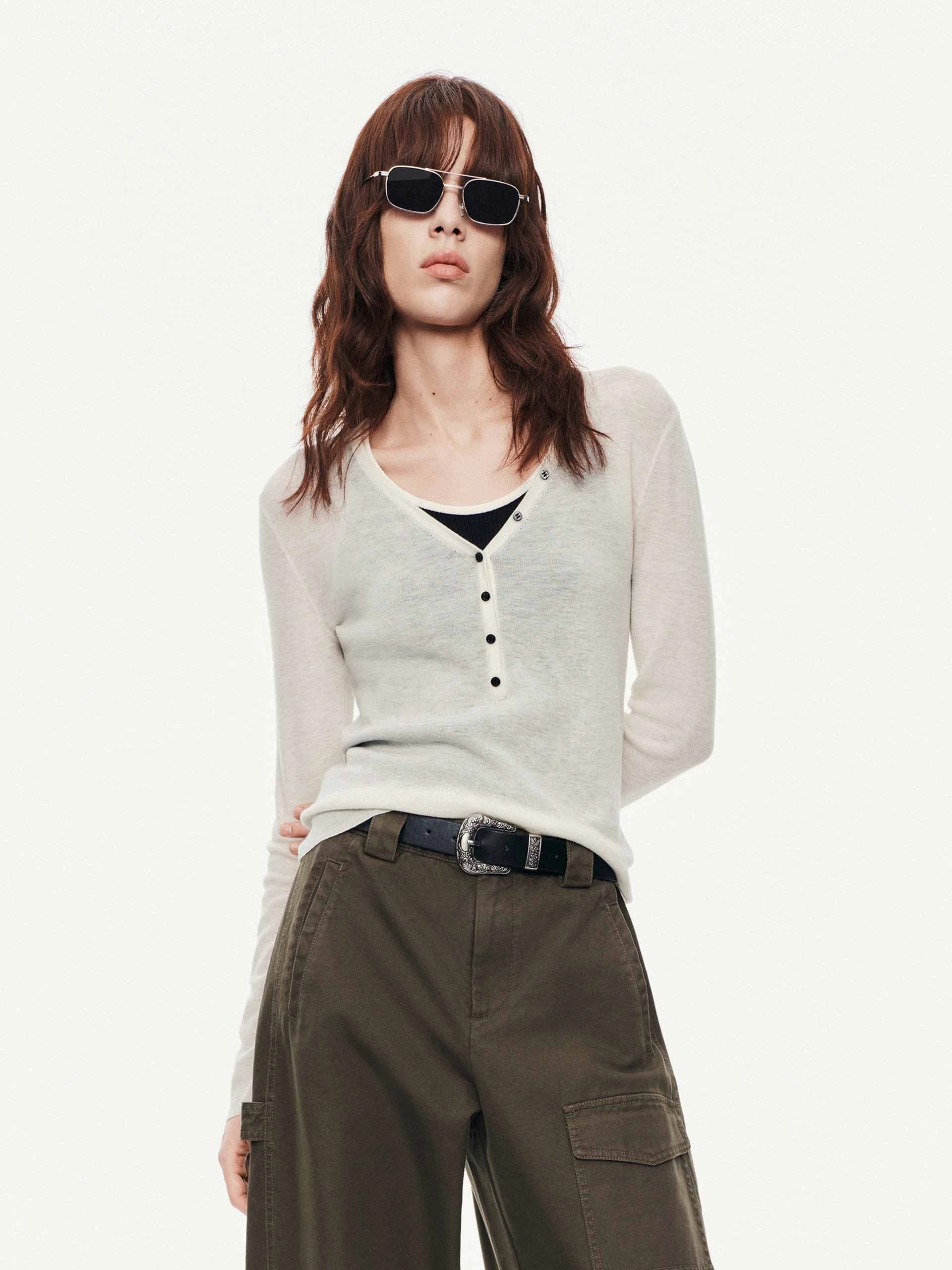 Sleek Comfort Fit Slim Fit Wool Sweater