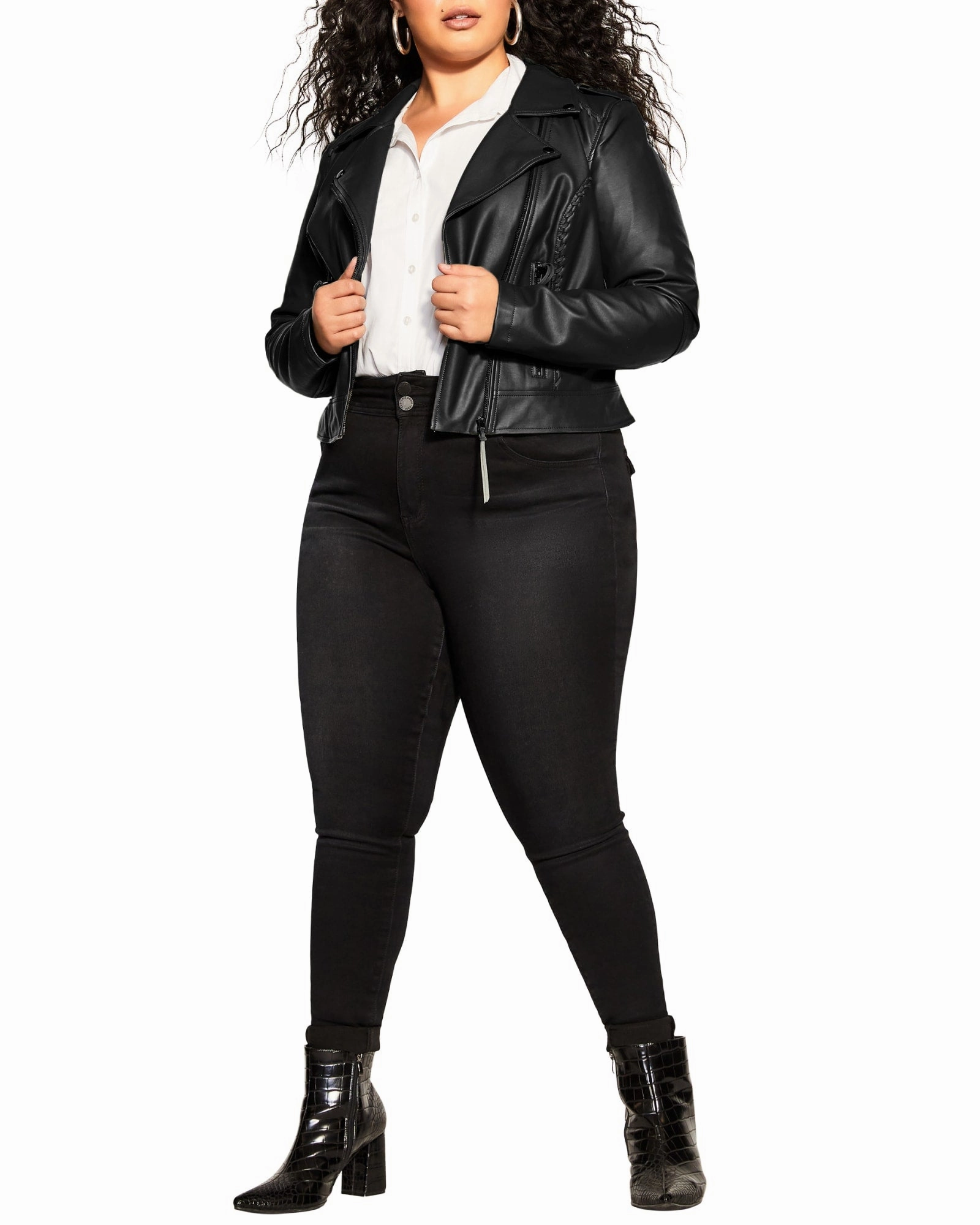 Koa Biker Jacket | Black Formal Event Sport Fit