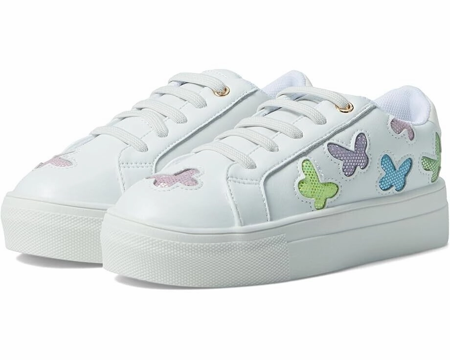 Kurt Geiger London Sneakers Girls 12 White Laney Butterfly Platform Shoes KHD021 Clean Structure Motion Fit