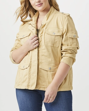 Kylie Utility Jacket | Yellow Cool Weather Layer Windbreaker Tech