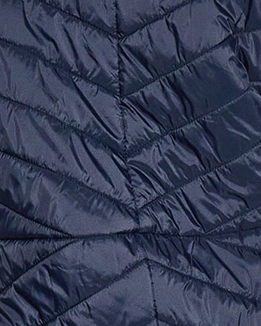 Lane Quilted Longline Vest | Navy color - coordinating Interchangeable Liner System