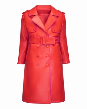 Hidden Compartments The Donna Trench Coat | Red