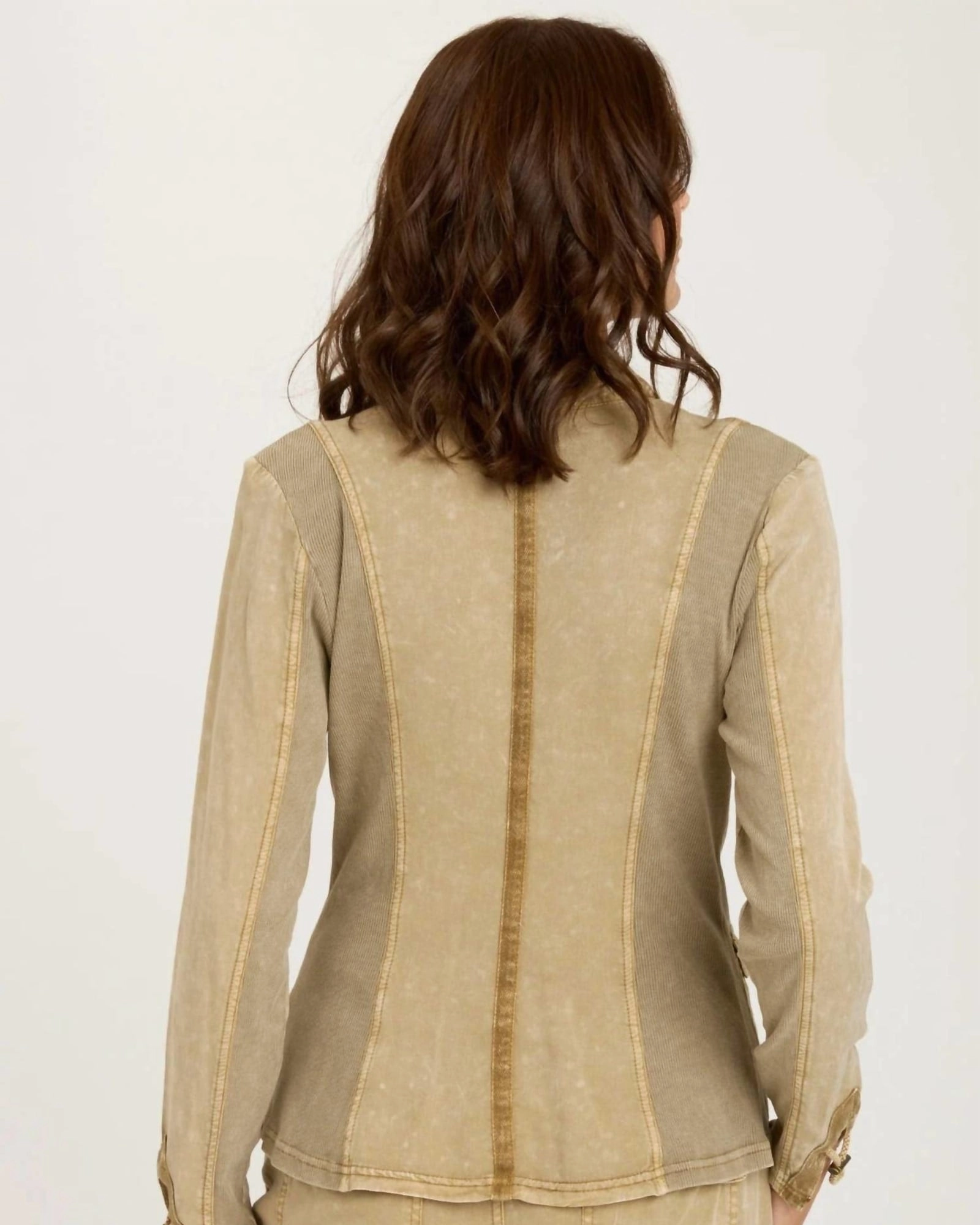 Stand Chilly Commute Tula Blazer in Distress Wash Linwood | Distress Wash Linwood