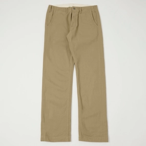 ONI Denim 737-SVC-KHB 9.5oz Selvedge Chino - Beige Soft and Cozy