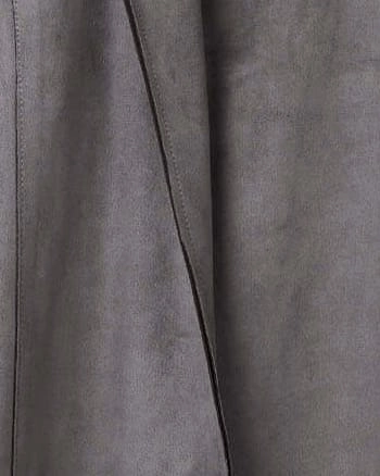 Light Insulation Esa Faux Suede Coat | Ash Smoke