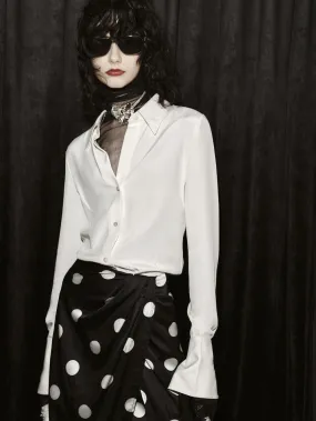 Silk Blend Slim Shirt adult clothing