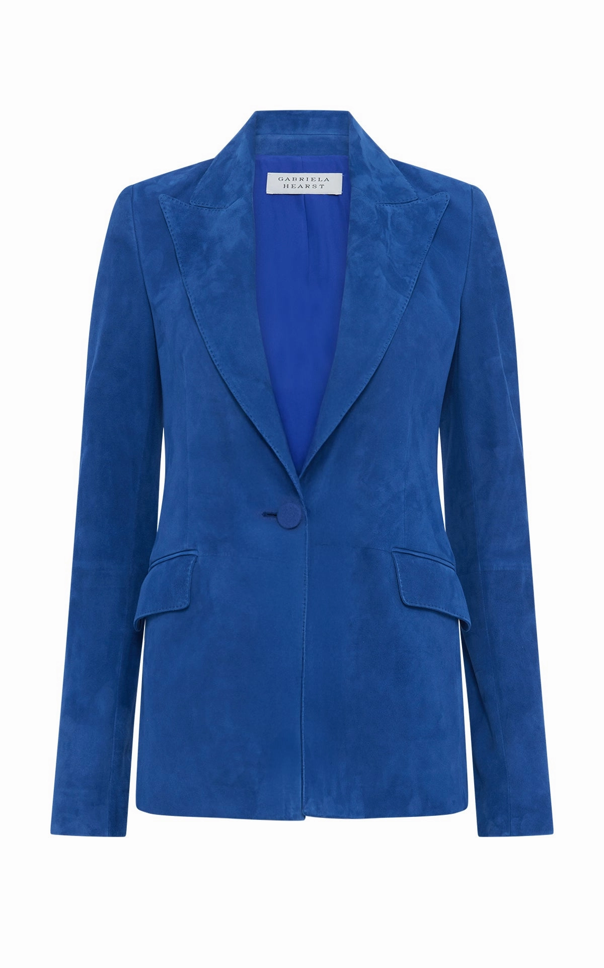 tailored look Contemporary Wear Leiva Blazer in Cobalt Suede