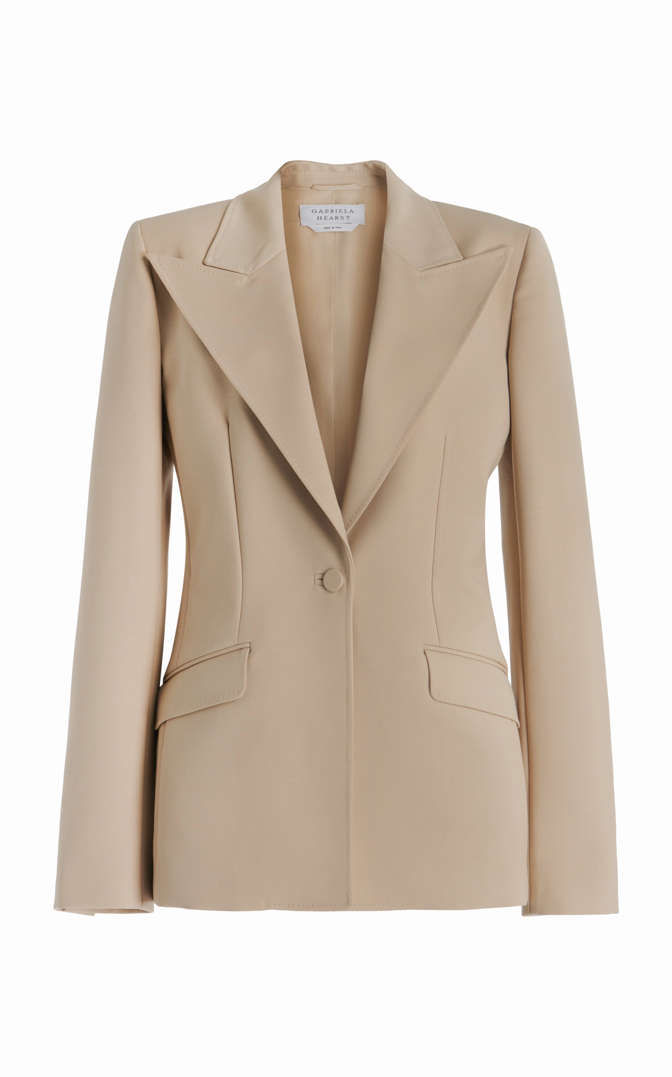 No Gap Closure System Contemporary Layer Leiva Blazer in Khaki Sportswear Wool