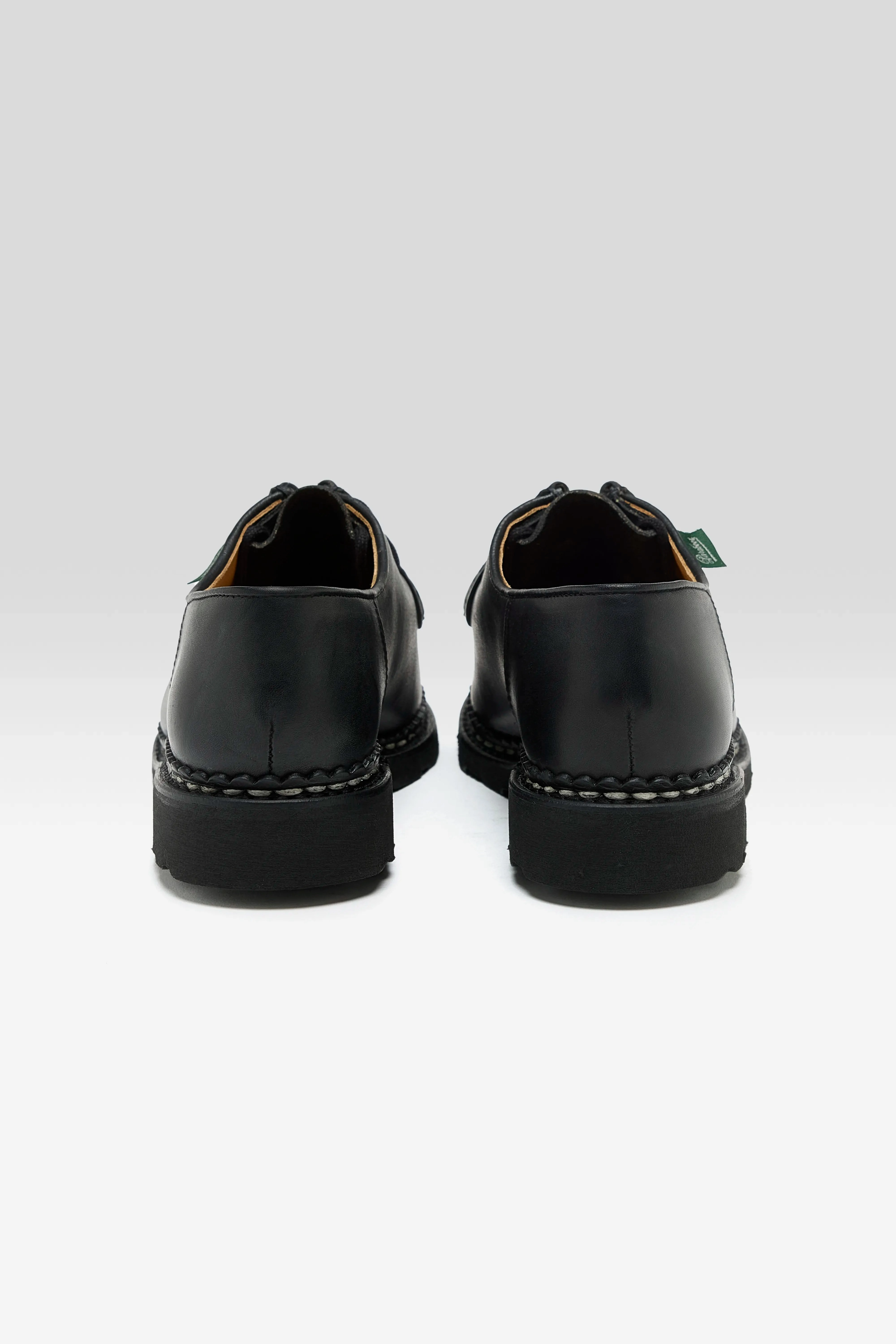 Michael Leather Derby Shoes for Women (252 / W / BLACK) Fashion Fit