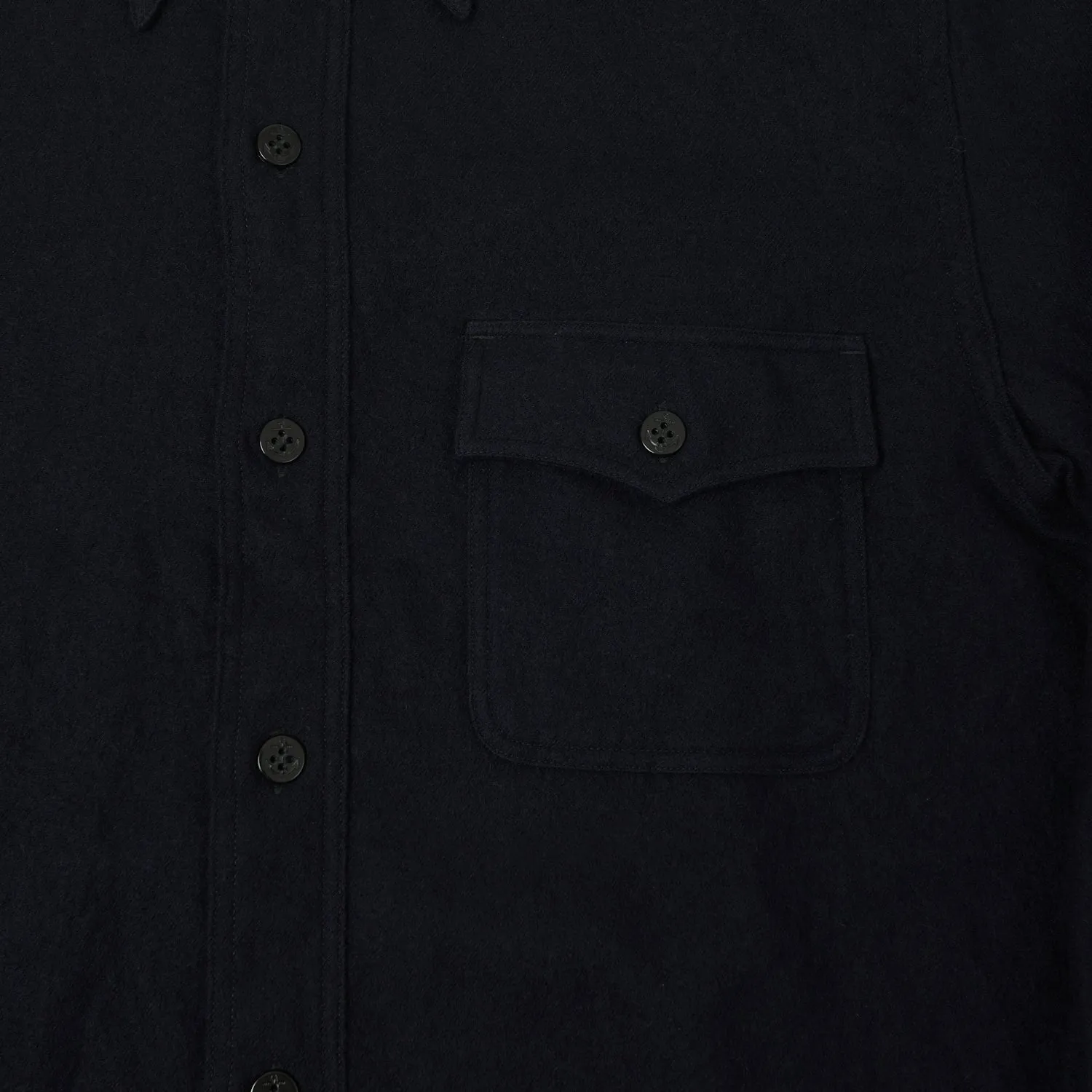 Backpacking Trip Buzz Rickson's U.S. Navy Wool CPO Shirt - Navy