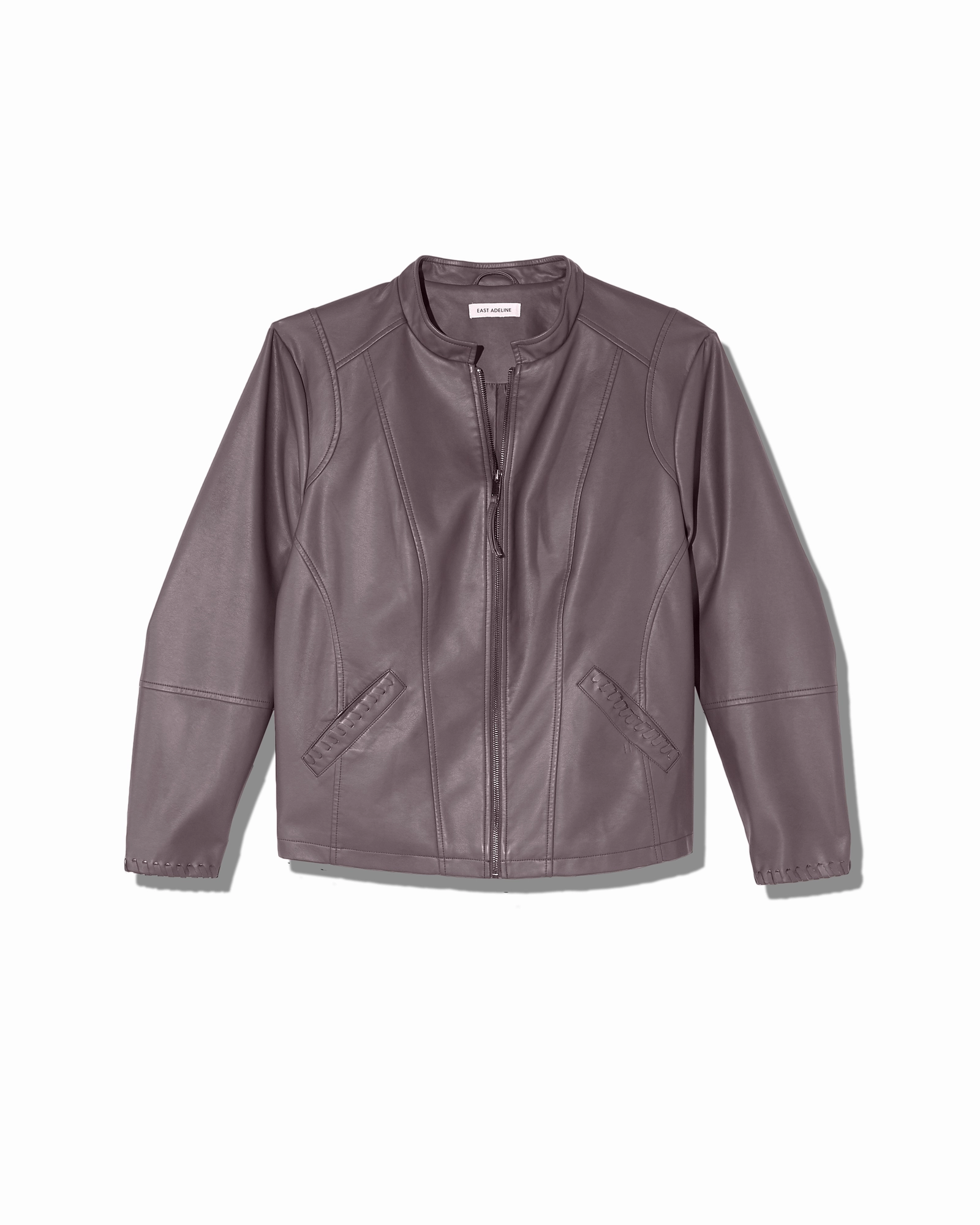 Sofia Faux Leather Jacket | Charcoal Grey Heat Resistant Layer